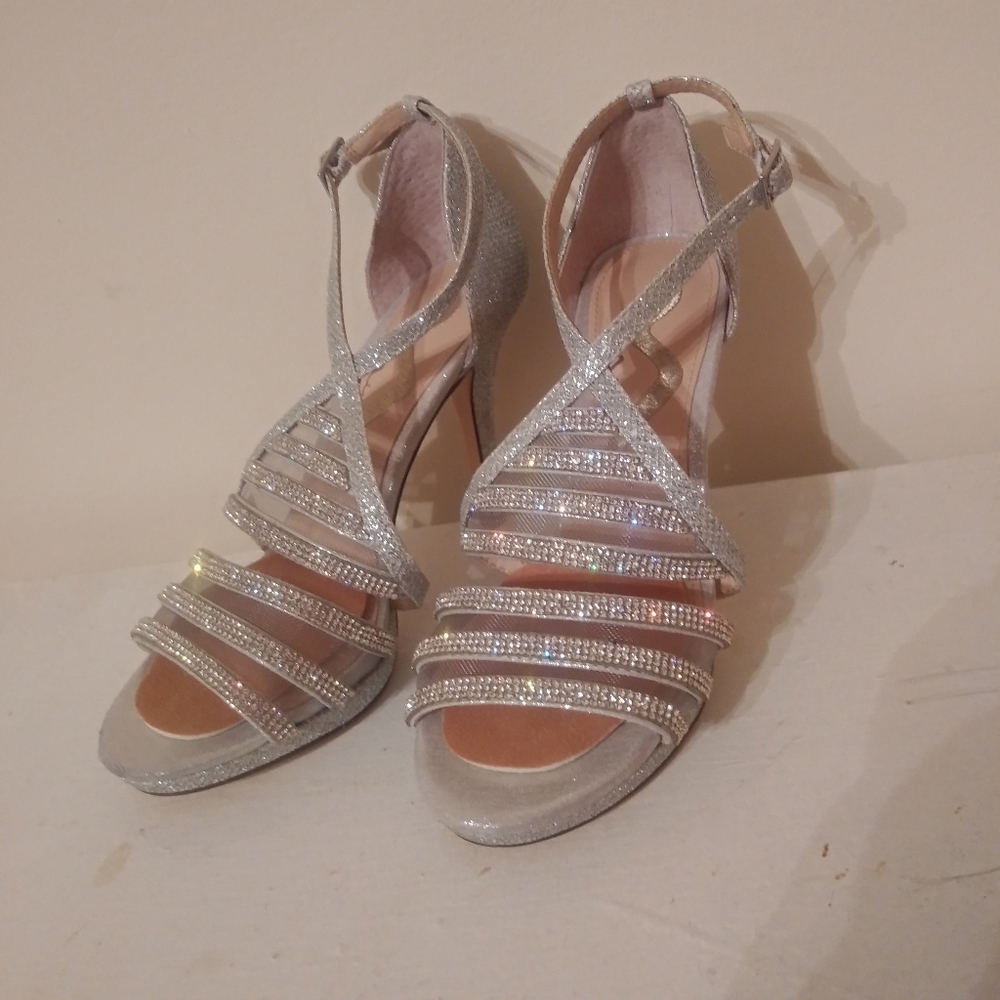 Nina Rhinestone & Mesh Formal Bridal Shoesđź’ť - Picture 2 of 4